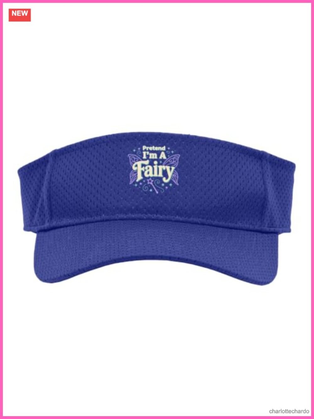 Breathable Polyester Mesh Fairy Wings Sport Sun Visor Adjustable
